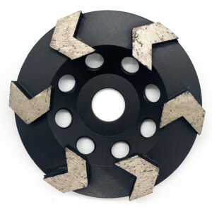 4.5" Arrow Cup Wheel 16 Grit Medium Bond Non Threaded