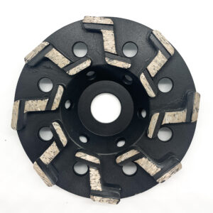 5" Z Segment Cup Wheel 20 Grit Medium Bond Non-Threaded