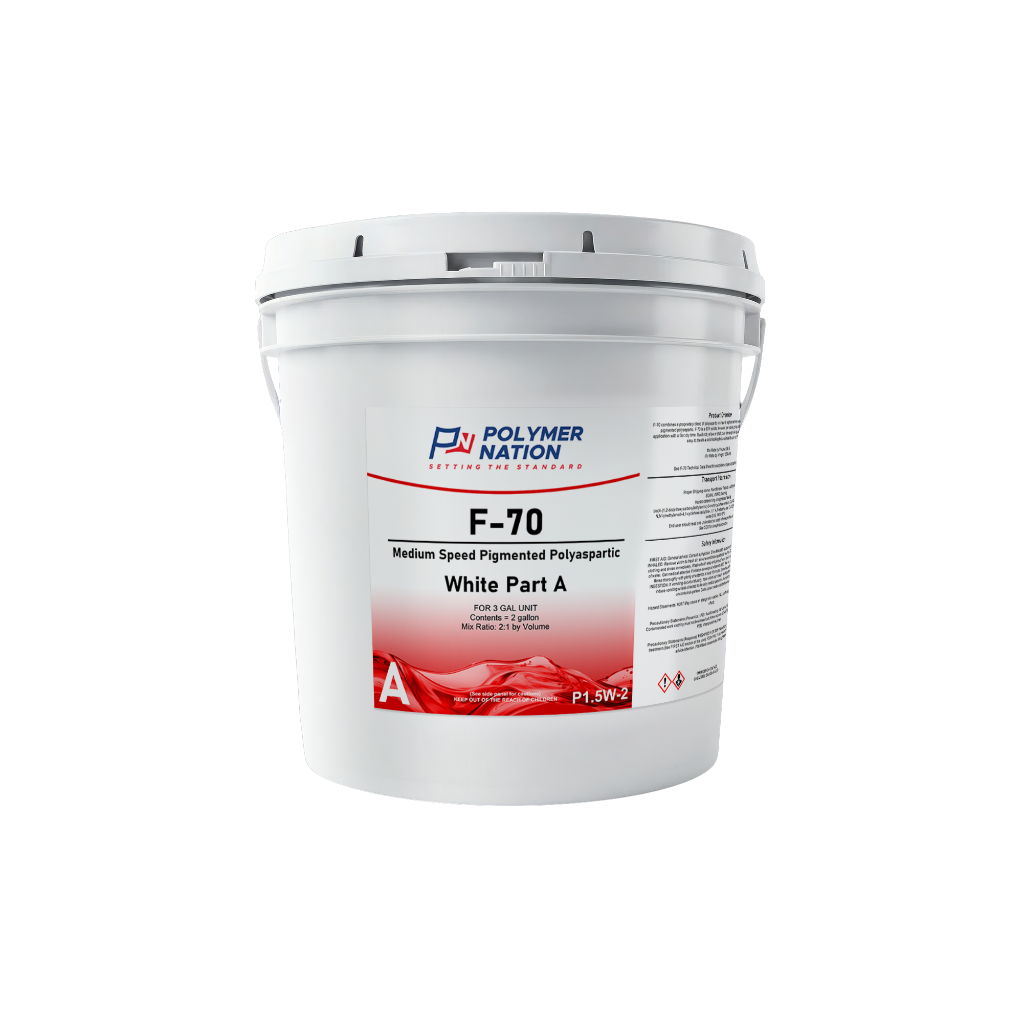 Polymer Nation F-70 Medium Speed 93% Solids Pigmented Polyaspartic - Image 2