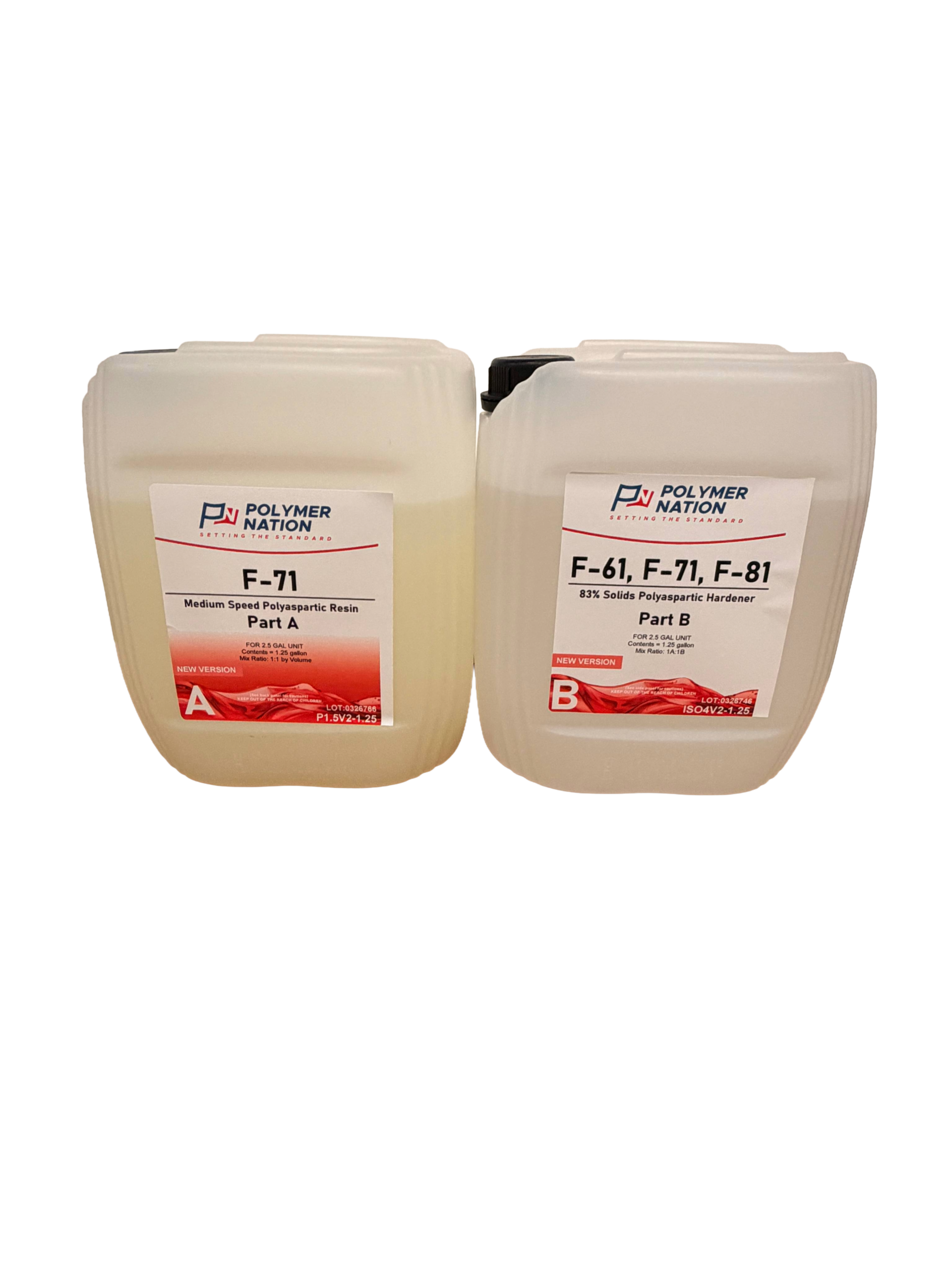 Polymer Nation F-71 Medium Speed Clear Polyaspartic
