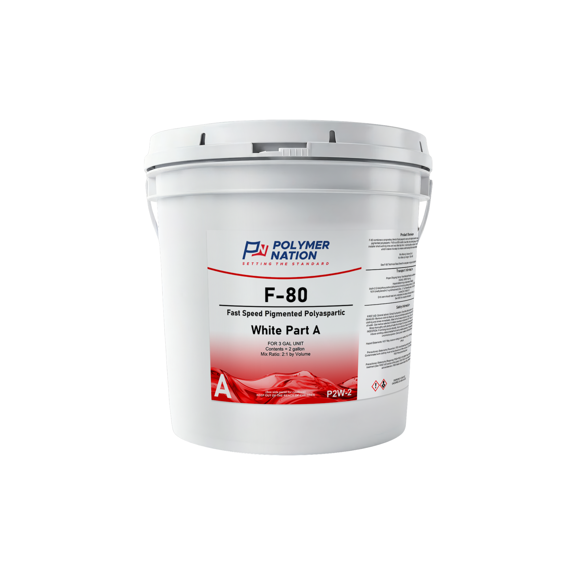 Polymer Nation F-80 Fast Speed 93% Solids Pigmented Polyaspartic - Image 2
