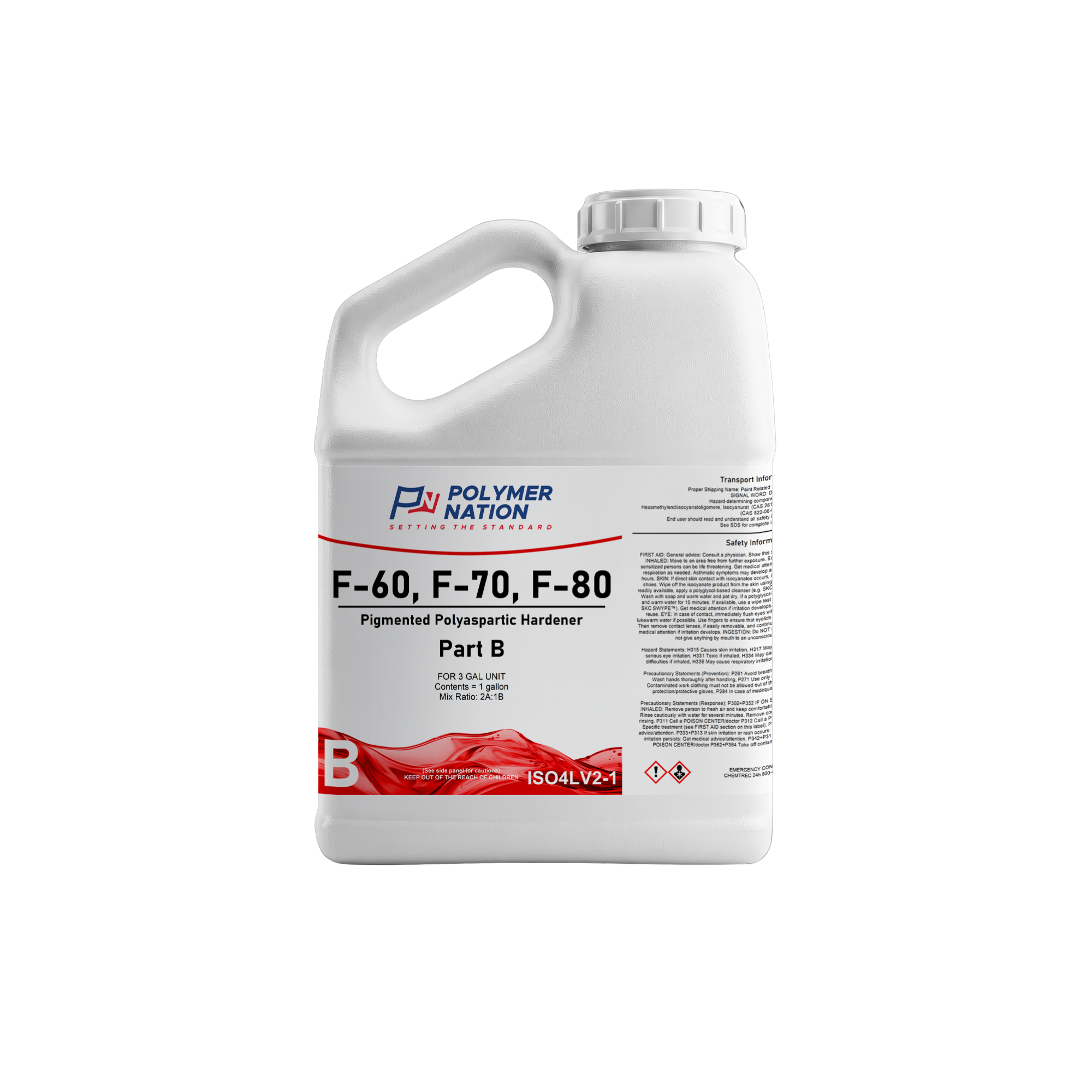 Polymer Nation F-60 Slow Speed 93% Solids Pigmented Polyaspartic - Image 3