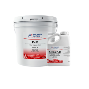 P-21 Clear Polyurea 3 Gallon Kit | Polymer nation