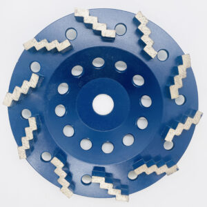 7" Wave Cup Wheel 30 Grit Extra Soft Bond